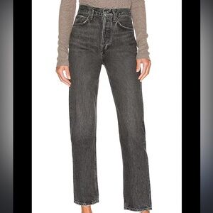 Agolde 90s Pinch Waist Straight Leg Jeans 27 Charcoal